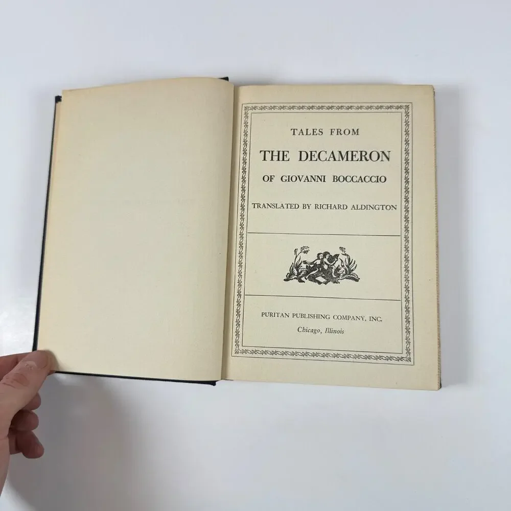 Tales From The Decameron Translated by Richard Aldington 1930 Vintage Book